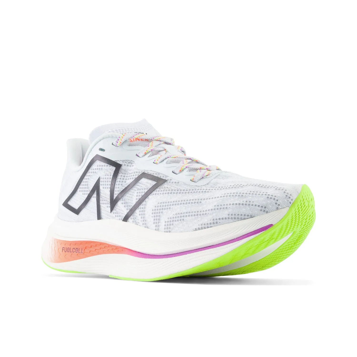 Women's New Balance FuelCell SuperComp Trainer v2 Color: Ice Blue with Neon Dragonfly