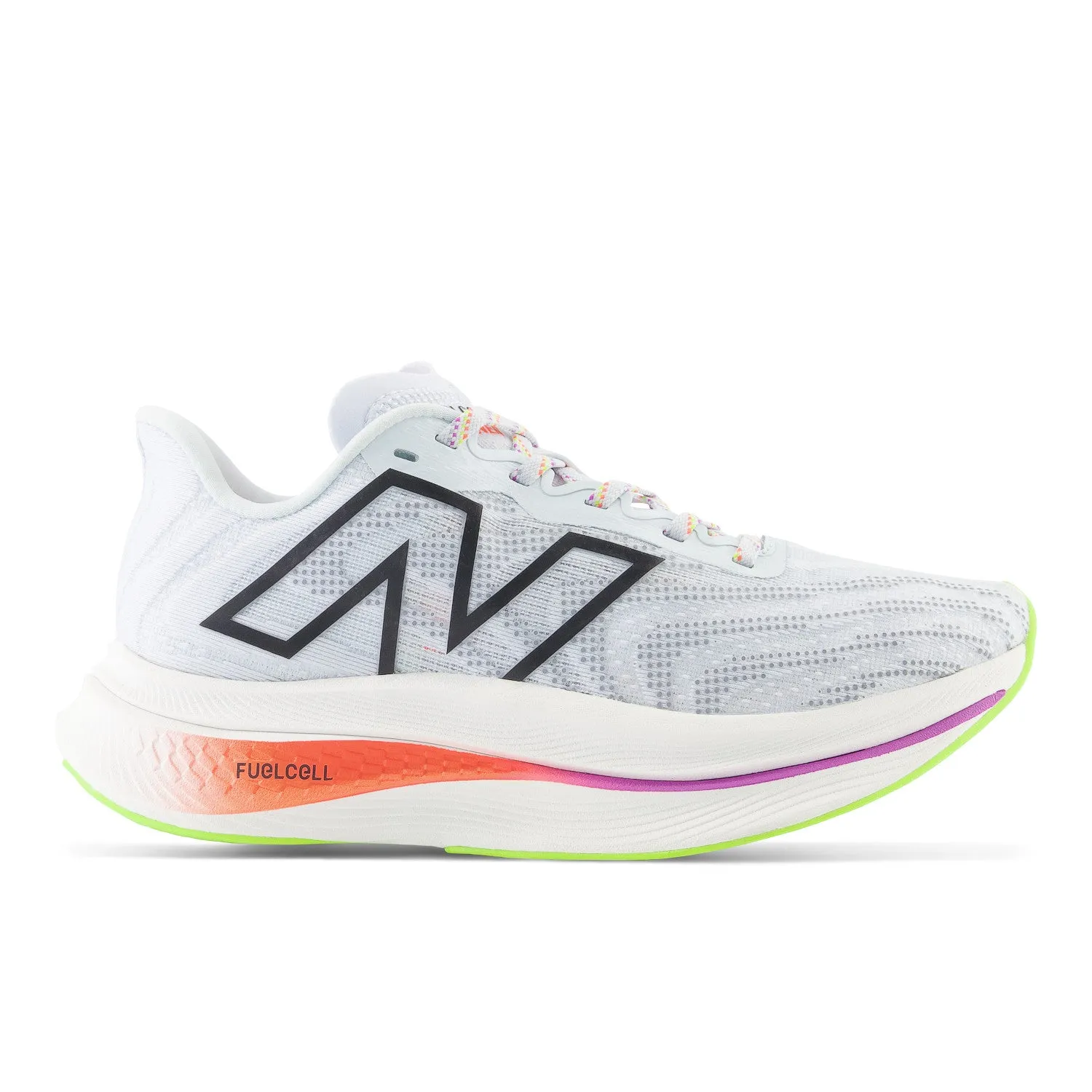 Women's New Balance FuelCell SuperComp Trainer v2 Color: Ice Blue with Neon Dragonfly