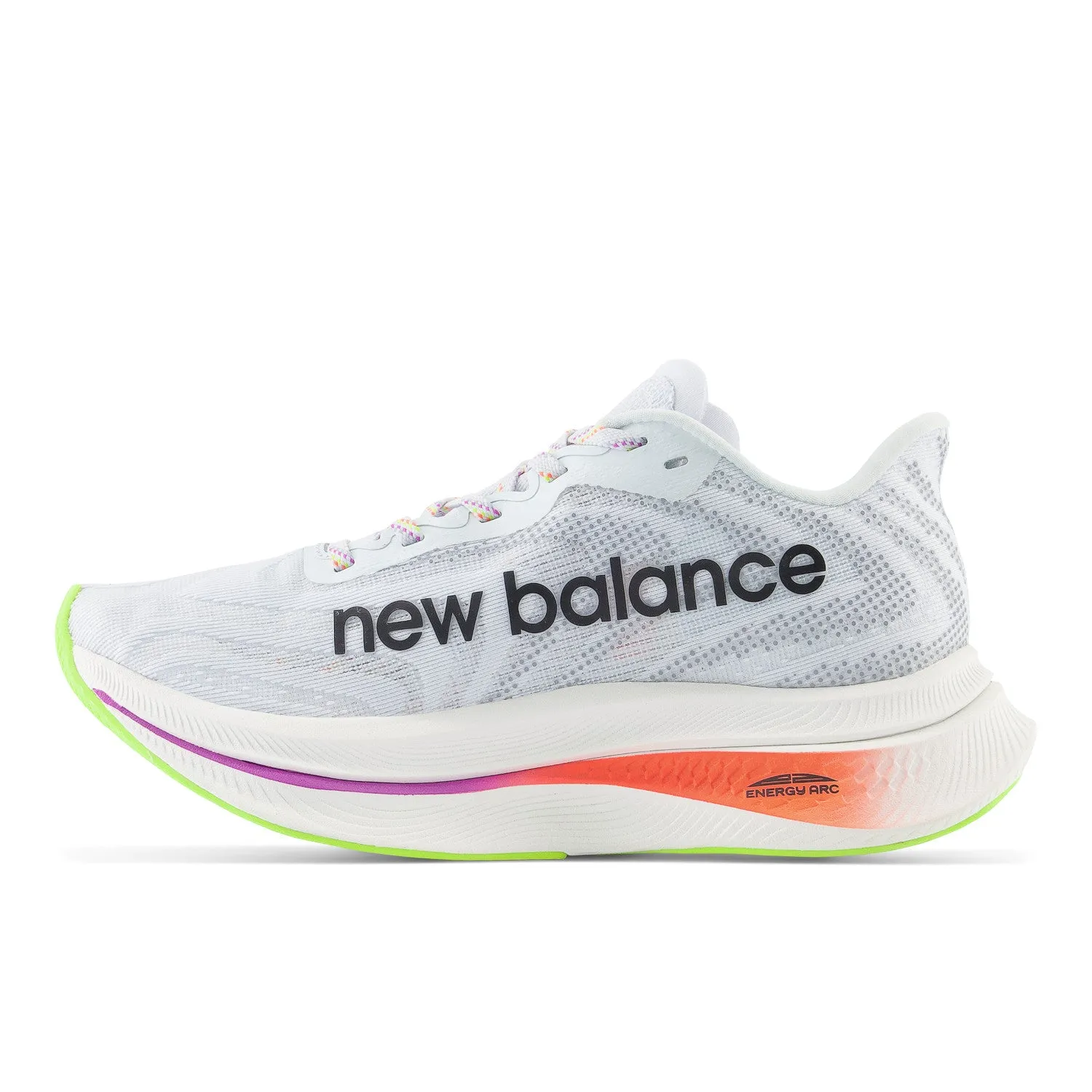 Women's New Balance FuelCell SuperComp Trainer v2 Color: Ice Blue with Neon Dragonfly