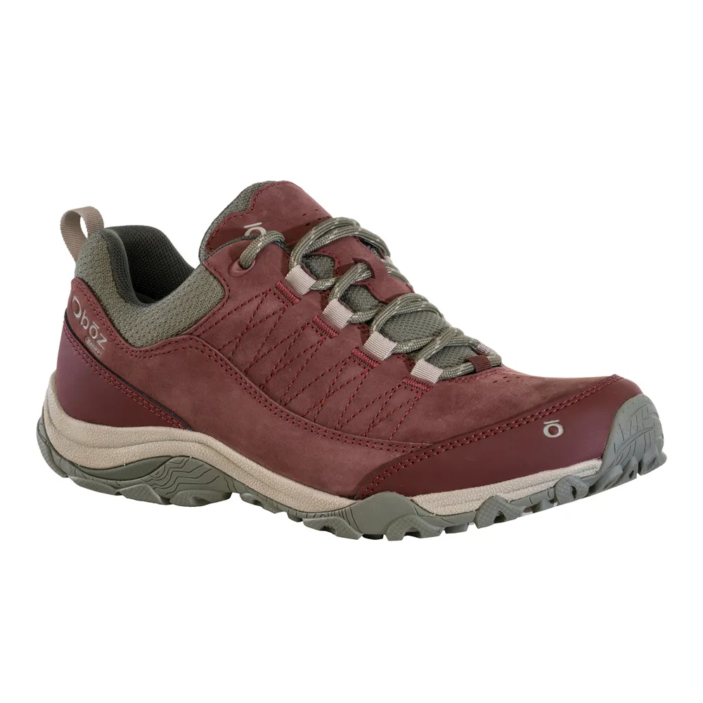 Women's Oboz Ousel Low Waterproof Color: Port