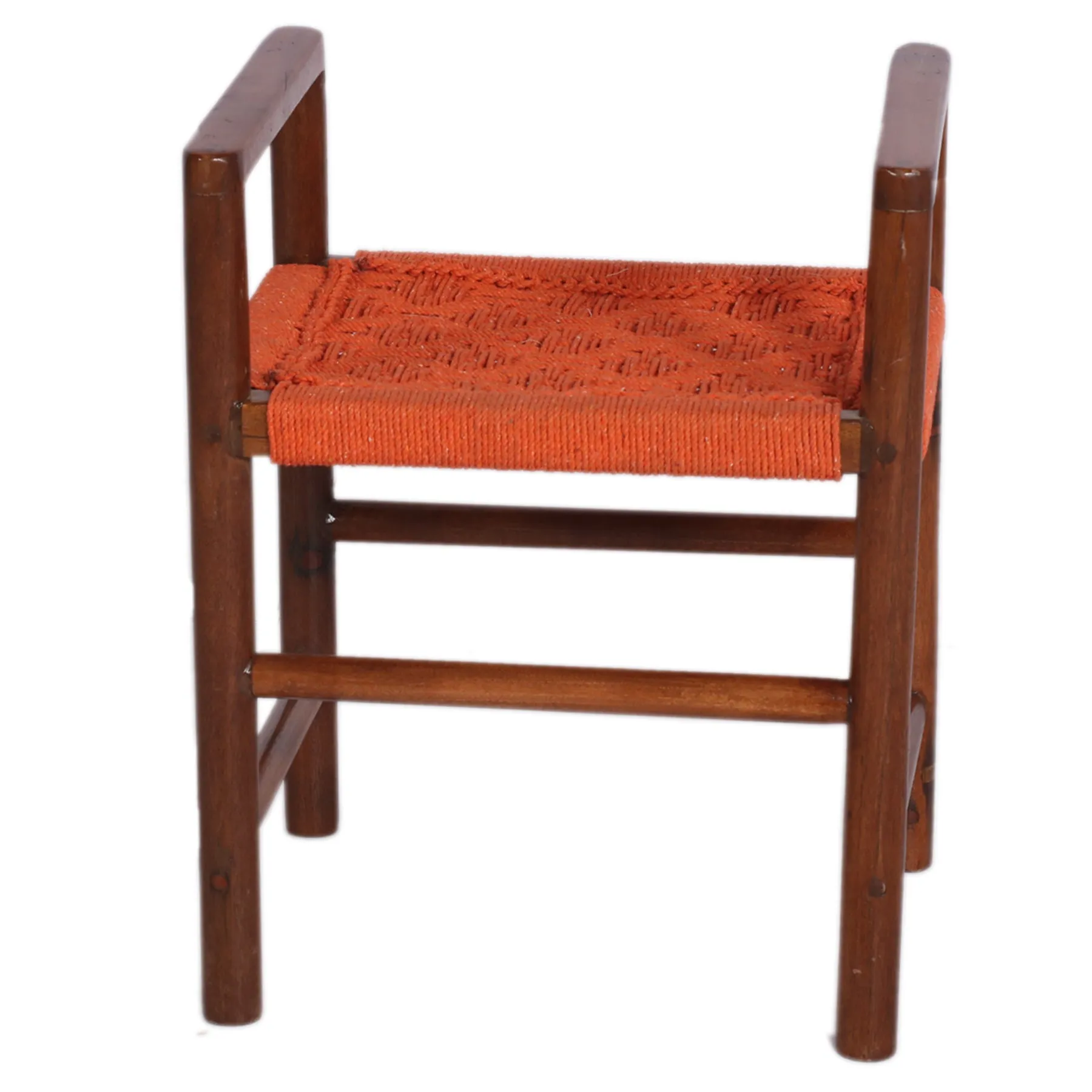 Woven Seat Solid wood Stool