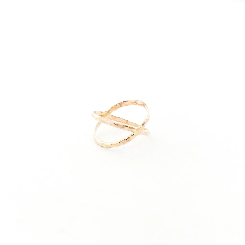 Xiomara X-Axis Ring | Gold