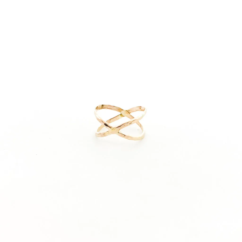 Xiomara X-Axis Ring | Gold