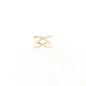 Xiomara X-Axis Ring | Gold